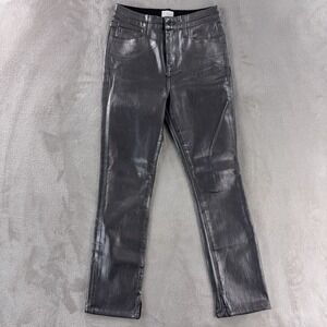 Jonathan‎ Simkhai Rae High Rise Jeans Womens Size 25x25 Silver Slim Denim